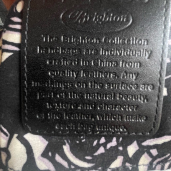 BRIGHTON RAE BURGUNDY PATENT LEATHER SHOULDER BAG - Picture 10 of 11